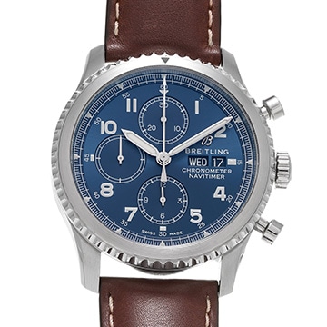 ブライトリング ナビタイマー8 クロノグラフ A13314101C1X1 ブルー メンズ 時計 【中古】【wristwatch】