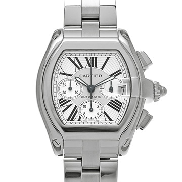 カルティエ ロードスター クロノグラフ W62019X6 シルバー メンズ 時計 【中古】【wristwatch】