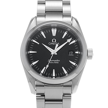 オメガ シーマスター アクアテラ クォーツ 2518.50 ブラック メンズ 時計 【中古】【wristwatch】