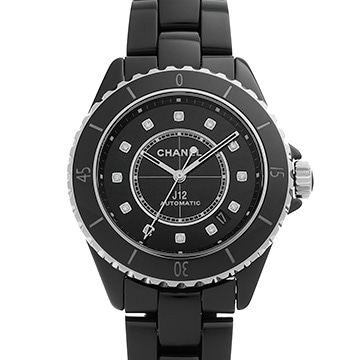 シャネル J12 キャリバー12.1 38MM H5702 ブラックラッカー/ダイヤモンド メンズ 時計 【中古】【wristwatch】