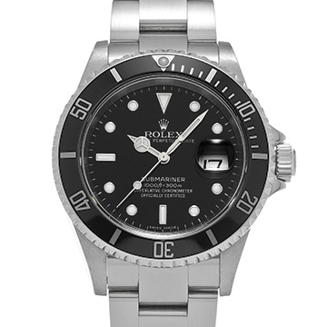ロレックス サブマリーナ デイト 16610 ブラック メンズ 時計 【中古】【wristwatch】