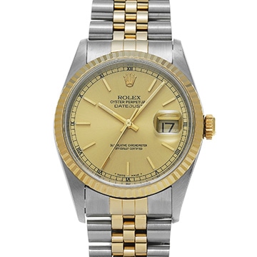 ロレックス デイトジャスト 16233 シャンパン メンズ 時計 【中古】【wristwatch】