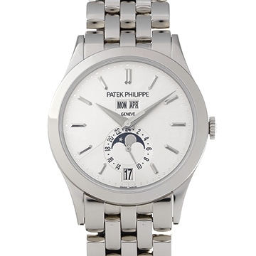 パテック フィリップ アニュアルカレンダー ムーンフェイズ 5396/1G-010 シルバー メンズ 時計 【中古】【wristwatch】