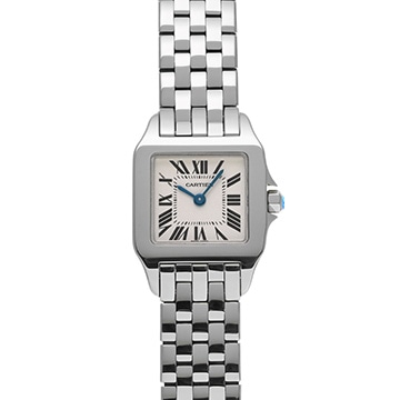 カルティエ サントス ドゥモワゼル SM W25064Z5 シルバー レディース 時計 【中古】【wristwatch】