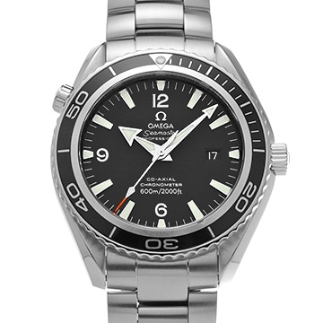 オメガ シーマスター プラネットオーシャン 600 コーアクシャル 2200.5 ブラック メンズ 時計 【中古】【wristwatch】