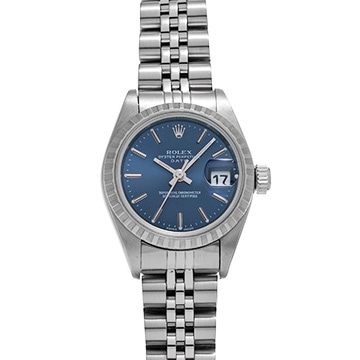 ロレックス オイスターパーペチュアル デイト 79240 ブルー レディース 時計 【中古】【wristwatch】