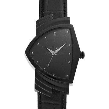 ハミルトン ベンチュラ クォーツ H24401731 ブラック メンズ 時計 【中古】【wristwatch】