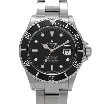 ロレックス サブマリーナ デイト 16610 ブラック メンズ 時計 【中古】【wristwatch】