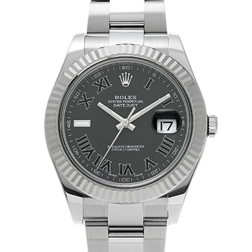ロレックス デイトジャスト II 116334 グレー メンズ 時計 【中古】【wristwatch】