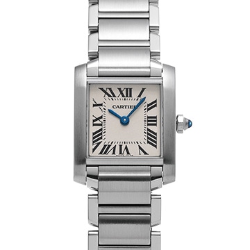 カルティエ タンクフランセーズ SM　 W51008Q3 シルバー レディース 時計 【中古】【wristwatch】