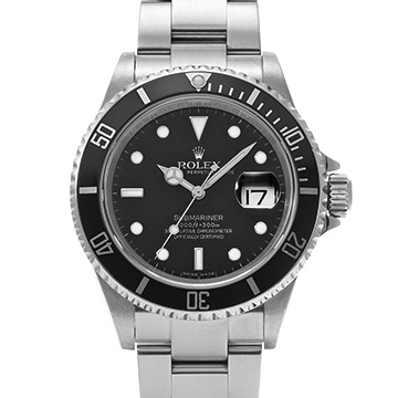 ロレックス サブマリーナ デイト 16610 ブラック メンズ 時計 【中古】【wristwatch】
