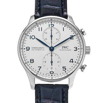IWC ポルトギーゼ クロノグラフ IW371605 シルバー メンズ 時計 【中古】【wristwatch】