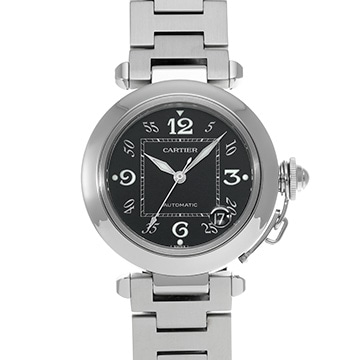 カルティエ パシャC W31043M7 ブラック ユニセックス 時計 【中古】【wristwatch】