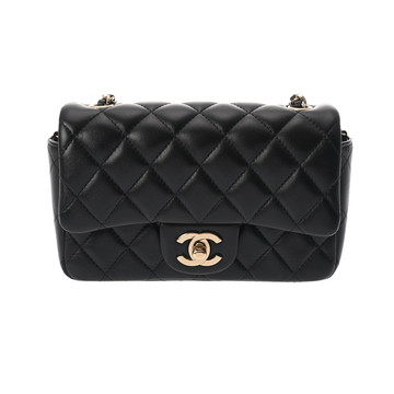 シャネル マトラッセ ミニ フラップバッグ ブラック AS5219 ラムスキン レディース バッグ 【未使用】【bag】
