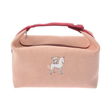 エルメス ブリッドアブラック GM カブリオル テラコッタ キャンバス レディース バッグ 【未使用】【bag】