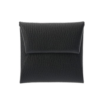 エルメス バスティア ブラック シェーブル ユニセックス 財布 【未使用】【purse】