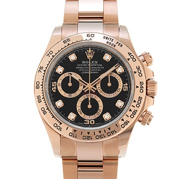 ロレックス コスモグラフ デイトナ 116505G ブラック/ダイヤモンド メンズ 時計 【中古】【wristwatch】