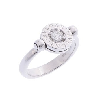 ブルガリ ブルガリブルガリ フリップ リング 1PD シルバー K18ホワイトゴールド WG レディース ジュエリー 【中古】【jewelry】