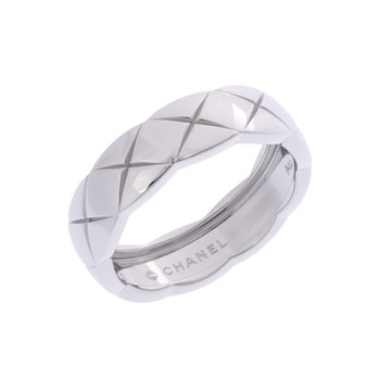 シャネル ココクラッシュリング #63 シルバー J10570 K18ホワイトゴールド WG レディース ジュエリー 【中古】【jewelry】