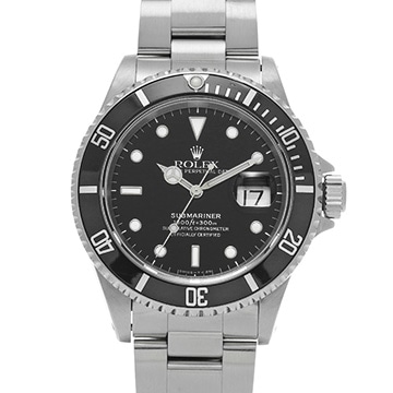 ロレックス サブマリーナ デイト 16610 ブラック メンズ 時計 【中古】【wristwatch】