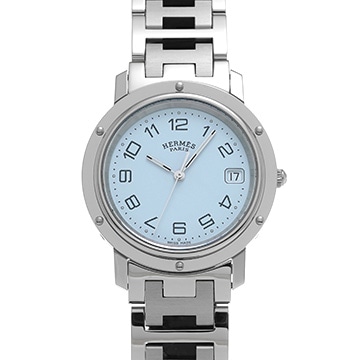 エルメス クリッパー CL6.710 ホワイト メンズ 時計 【中古】【wristwatch】