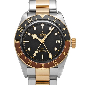 チューダー / チュードル ヘリテージ ブラックベイ GMT S&G 79833MN ブラック メンズ 時計 【中古】【wristwatch】