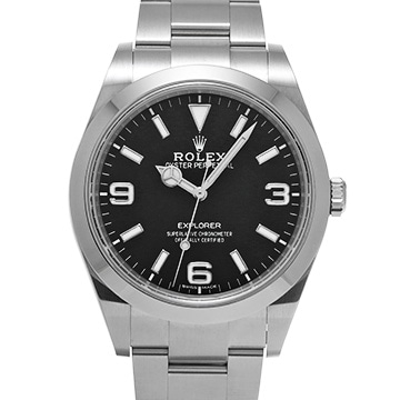 ロレックス エクスプローラー 214270 ブラック メンズ 時計 【中古】【wristwatch】