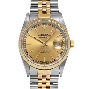ロレックス デイトジャスト 16233 シャンパン メンズ 時計 【中古】【wristwatch】
