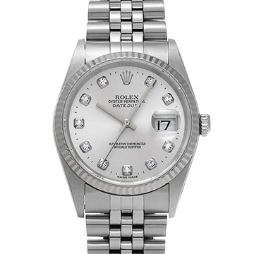 ロレックス デイトジャスト 16234G シルバー/ダイヤモンド メンズ 時計 【中古】【wristwatch】