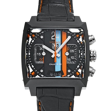 タグ ホイヤー モナコ 24 キャリバー36 クロノグラフ ガルフ CAL5110.FC6265 ブラック メンズ 時計 【中古】【wristwatch】