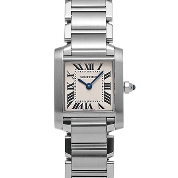カルティエ タンクフランセーズ SM W51008Q3 シルバー レディース 時計 【中古】【wristwatch】