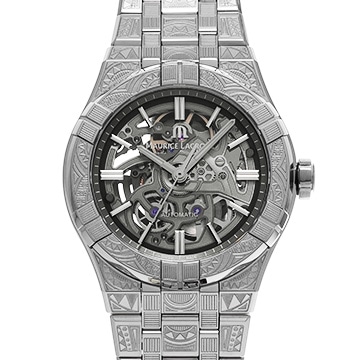 モーリス ラクロア アイコン スケルトン アーバン トリビュート AI6007-SS009-030-1 ダークグレー メンズ 時計 【中古】【wristwatch】