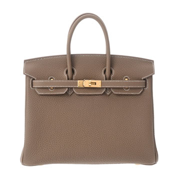 エルメス バーキン 25 エトゥープ トゴ レディース バッグ 【新品】【bag】