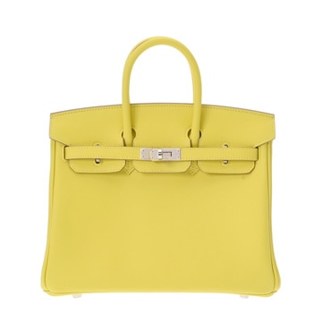 エルメス バーキン 25 ライム ヴォースイフト レディース バッグ 【未使用】【bag】