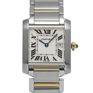 カルティエ タンク フランセーズ MM W51012Q4 シルバー ユニセックス 時計 【中古】【wristwatch】