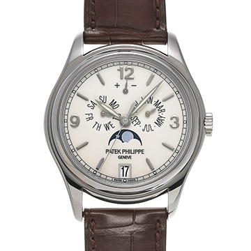 パテック フィリップ コンプリケーション アニュアルカレンダー 5146G-001 アイボリー メンズ 時計 【中古】【wristwatch】