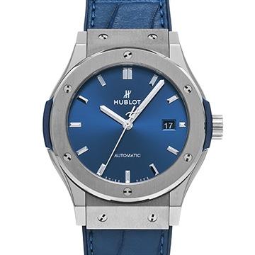 ウブロ クラシックフュージョン チタニウム ブルー 542.NX.7170.LR ブルー メンズ 時計 【中古】【wristwatch】