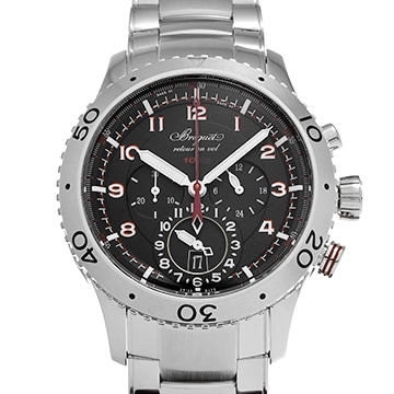 ブレゲ タイプ XXII 3880ST/H2/SX0 ブラック メンズ 時計 【中古】【wristwatch】