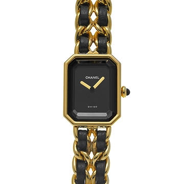 シャネル プルミエール M H0001 ブラック レディース 時計 【中古】【wristwatch】