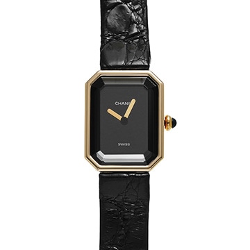 シャネル プルミエール H0090 ブラック レディース 時計 【中古】【wristwatch】