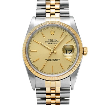 ロレックス デイトジャスト 16233 シャンパン メンズ 時計 【中古】【wristwatch】