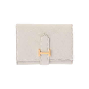エルメス ベアン コンビネ マッシュルーム シェーブル レディース 財布 【未使用】【purse】