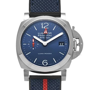 パネライ ルミノール クアランタ ルナロッサ PAM01404 ブルー メンズ 時計 【中古】【wristwatch】