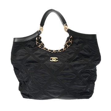 シャネル ラージ ショッピングバッグ 2WAY ブラック AS2993 ナイロン レディース バッグ 【中古】【bag】