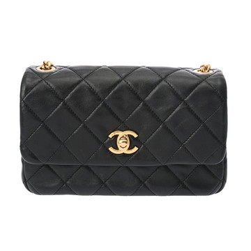 シャネル マトラッセ ミニ フラップバッグ ブラック AS5219 ラムスキン/フェイクパール レディース バッグ 【中古】【bag】