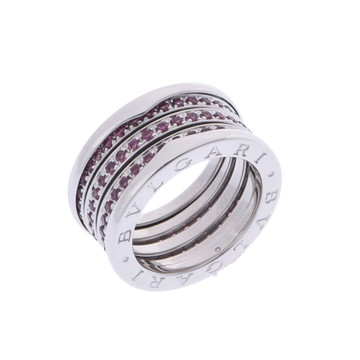 ブルガリ B.ZERO1リング #53 シルバー K18ホワイトゴールド WG レディース ジュエリー 【中古】【jewelry】