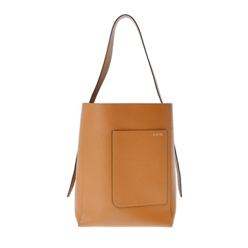 ヴァレクストラ バケットバッグ ミディアム ブラウン ソフトカーフ レディース バッグ 【中古】【bag】