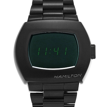 ハミルトン アメリカンクラシック PSR MTX デジタルクォーツ H52434130 ブラック メンズ 時計 【中古】【wristwatch】