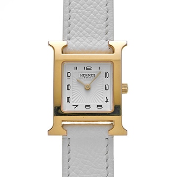エルメス Hウォッチ HH1.201e ホワイト レディース 時計 【中古】【wristwatch】