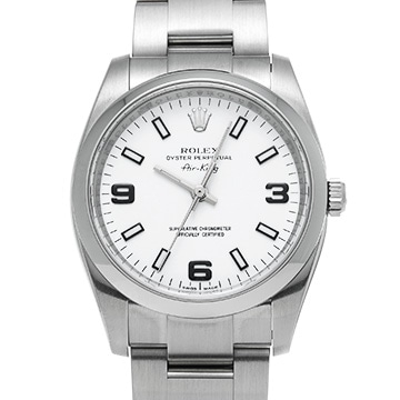 ロレックス エアキング 114200 ホワイト メンズ 時計 【中古】【wristwatch】
